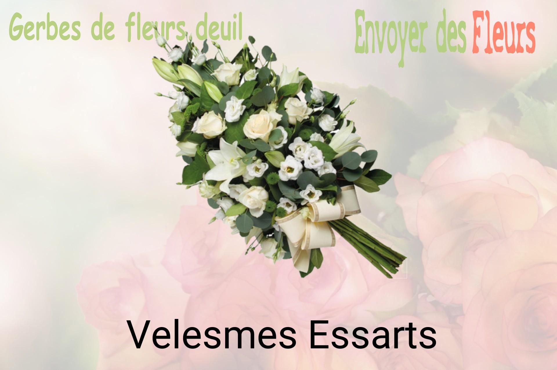 Gerbe de fleurs de deuil livrée à Velesmes-Essarts